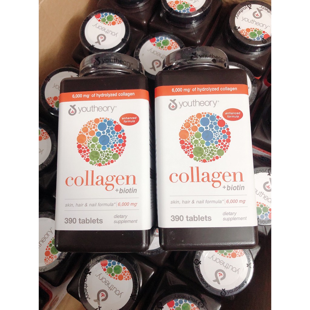 VIÊN UỐNG ĐẸP DA - CHỐNG LÃO HOÁ - COLLAGEN YOUTHEORY 390 VIÊN CỦA MỸ | BigBuy360 - bigbuy360.vn