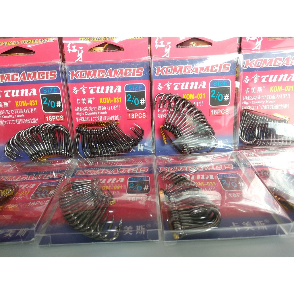 Combo 02 Hộp Lưỡi Câu Komcamcis Tuna KOM-031