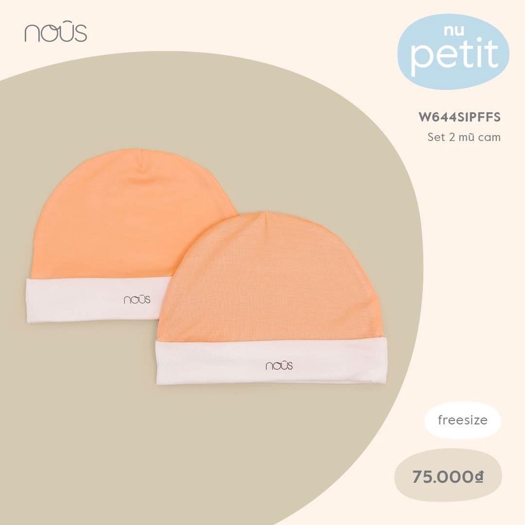 Set 2 đôi bao tay + 2 đôi bao chân hoặc set 2 mũ Nous petit