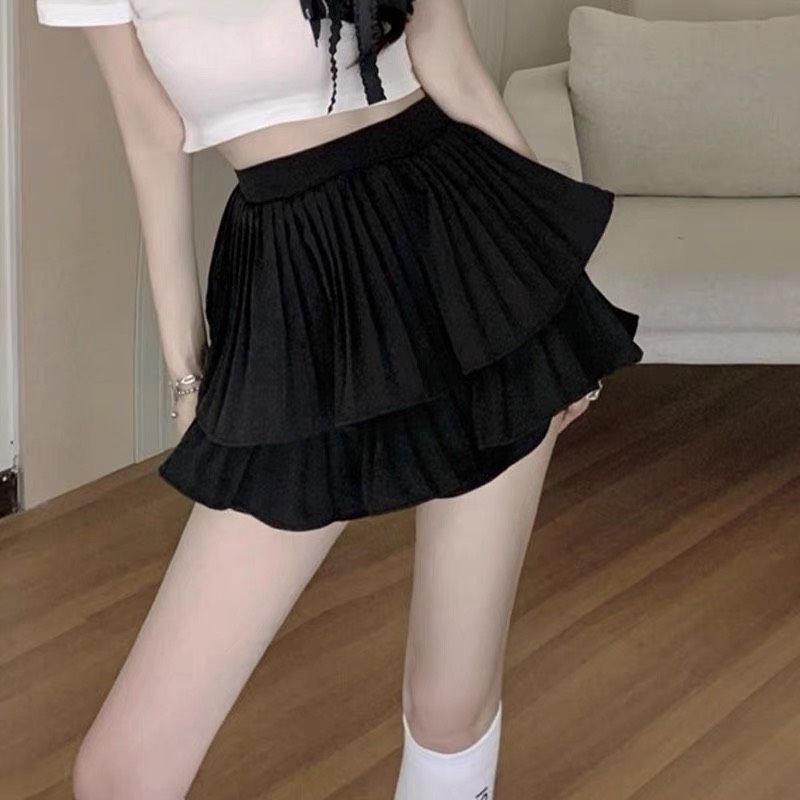 Chân váy dập ly 2 tầng chất đẹp,nhiều màu sắc Freeship Chân váy nữ 4màu đủ SIZE S,M,L,XL, | BigBuy360 - bigbuy360.vn