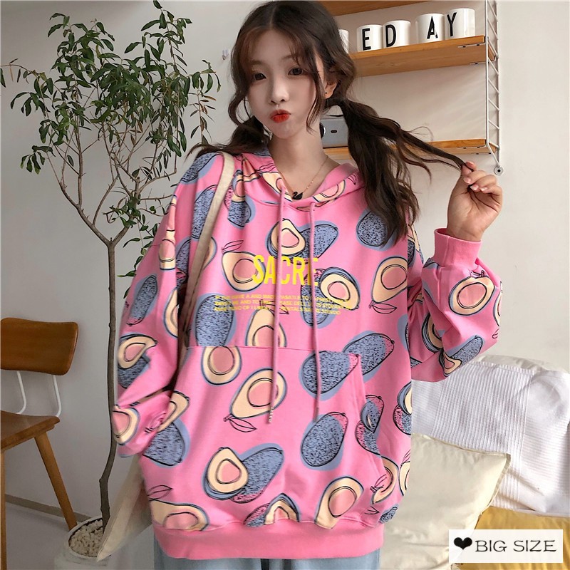Sale 69% Áo hoodie form rộng phong cách Hàn Quốc trẻ trung dành cho nữ, Giá gốc 235000đ- 25C26 | BigBuy360 - bigbuy360.vn