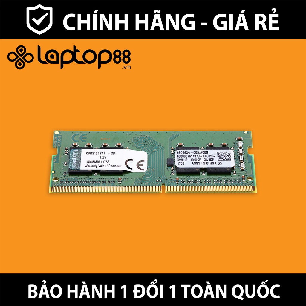 RAM Laptop DDR4 Kingston 2400Mhz - 2666Mhz -3200Mhz - Bảo hành 36 tháng 1 đổi 1 - Phân phối chính hãng Vĩnh Xuân