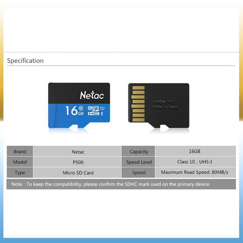Thẻ nhớ Micro SD Netac 32GB bh 5 năm chính hãng | BigBuy360 - bigbuy360.vn
