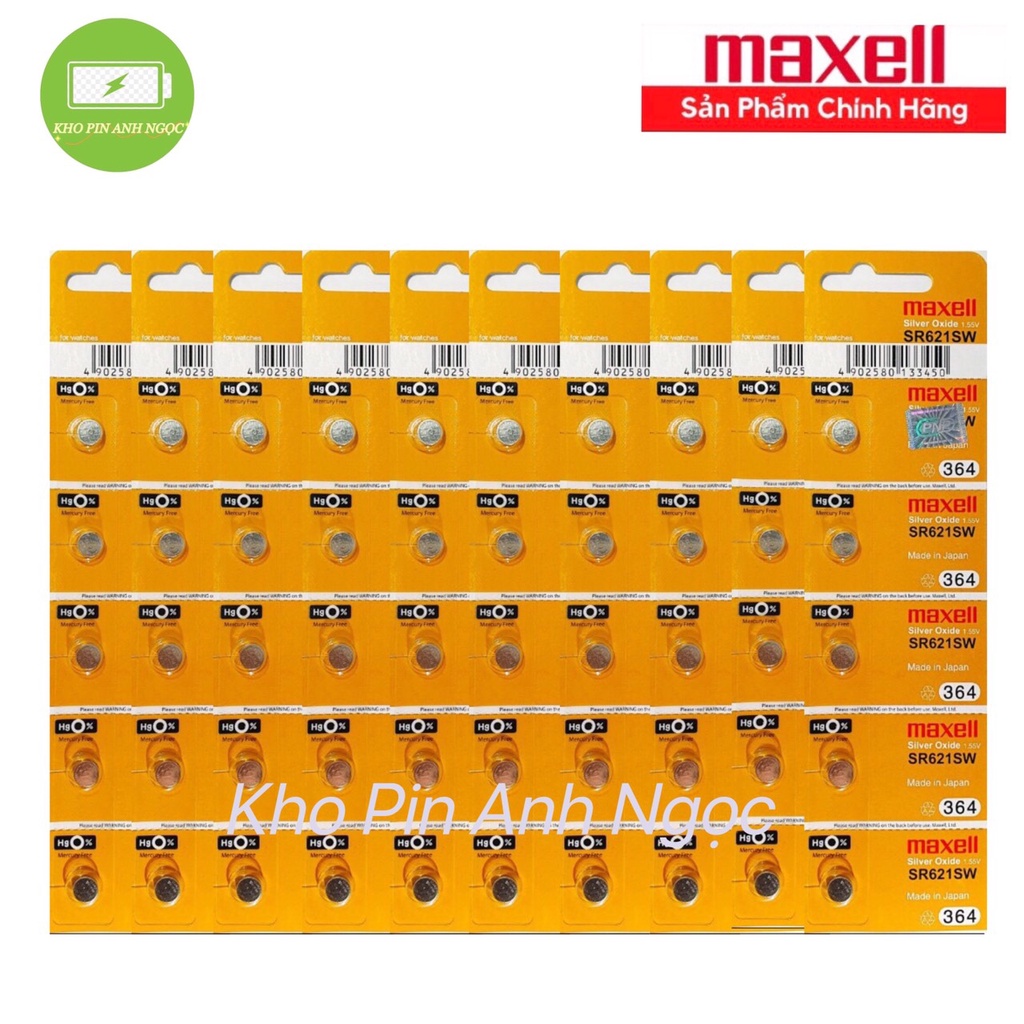 Pin Đồng Hồ Đeo Tay Maxell SR626 / SR621 / SR716 / SR521 / SR616 / SR516 / SR721 / SR920 / SR927/ SR1120 Hàng Chính Hãng