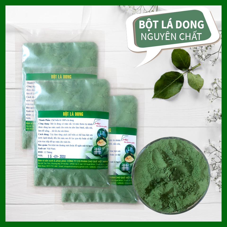 Bột Lá Dong Gói 100g Chợ Quê