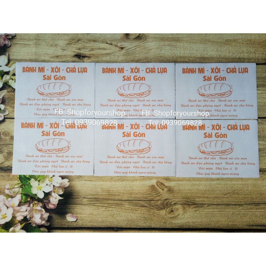 IN GIẤY GÓI BÁNH MÌ