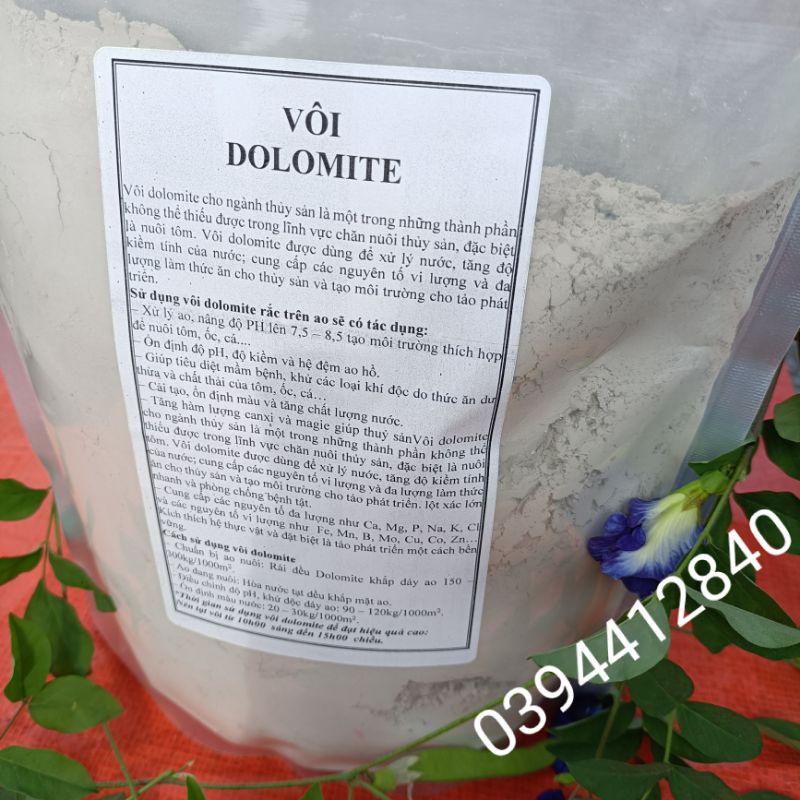Vôi dolomite xử lý nước nuôi Ốc Bươu Đen