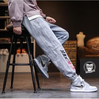 Quần jean jogger nam nữ bo gấu MAN MAN 2020