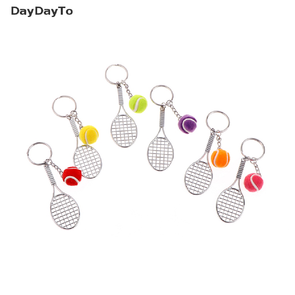 Móc Khóa Hình Vợt Tennis Mini Dễ Thương Gồm 6 Màu
