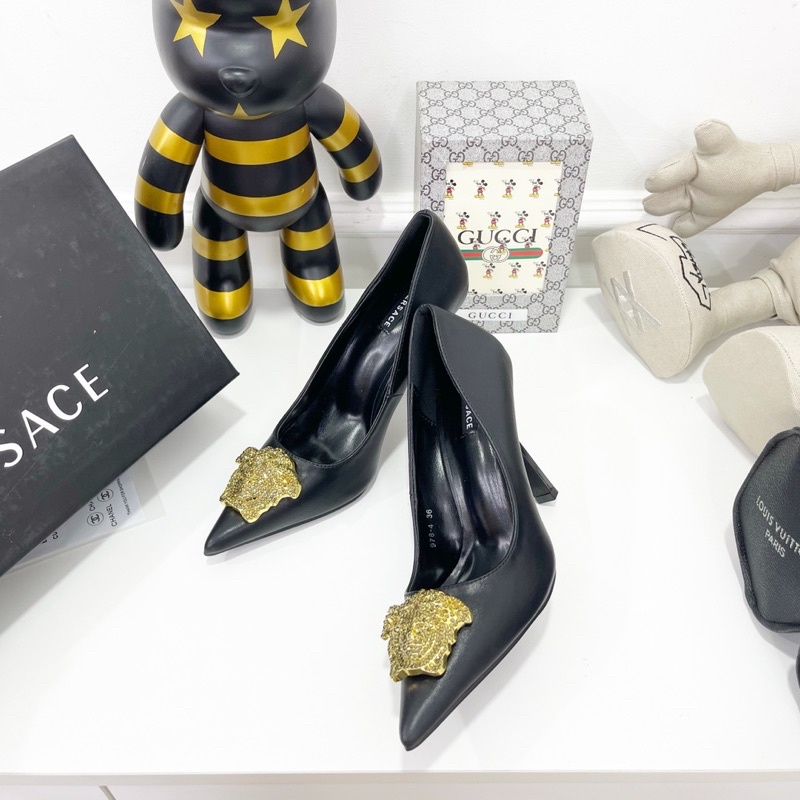 Giày cao gót versace gót nhọn fullbox