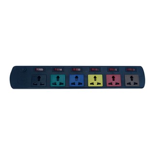 Ổ cắm điện lioa 3 chấu 6 công tắc 6dof33n