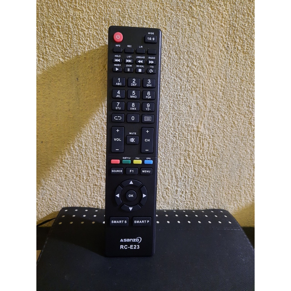 Remote Điều khiển TV Asanzo RC-E23 LCD/LED/Smart TV- Hàng mới chính hãng 100% Tặng kèm Pin!!!