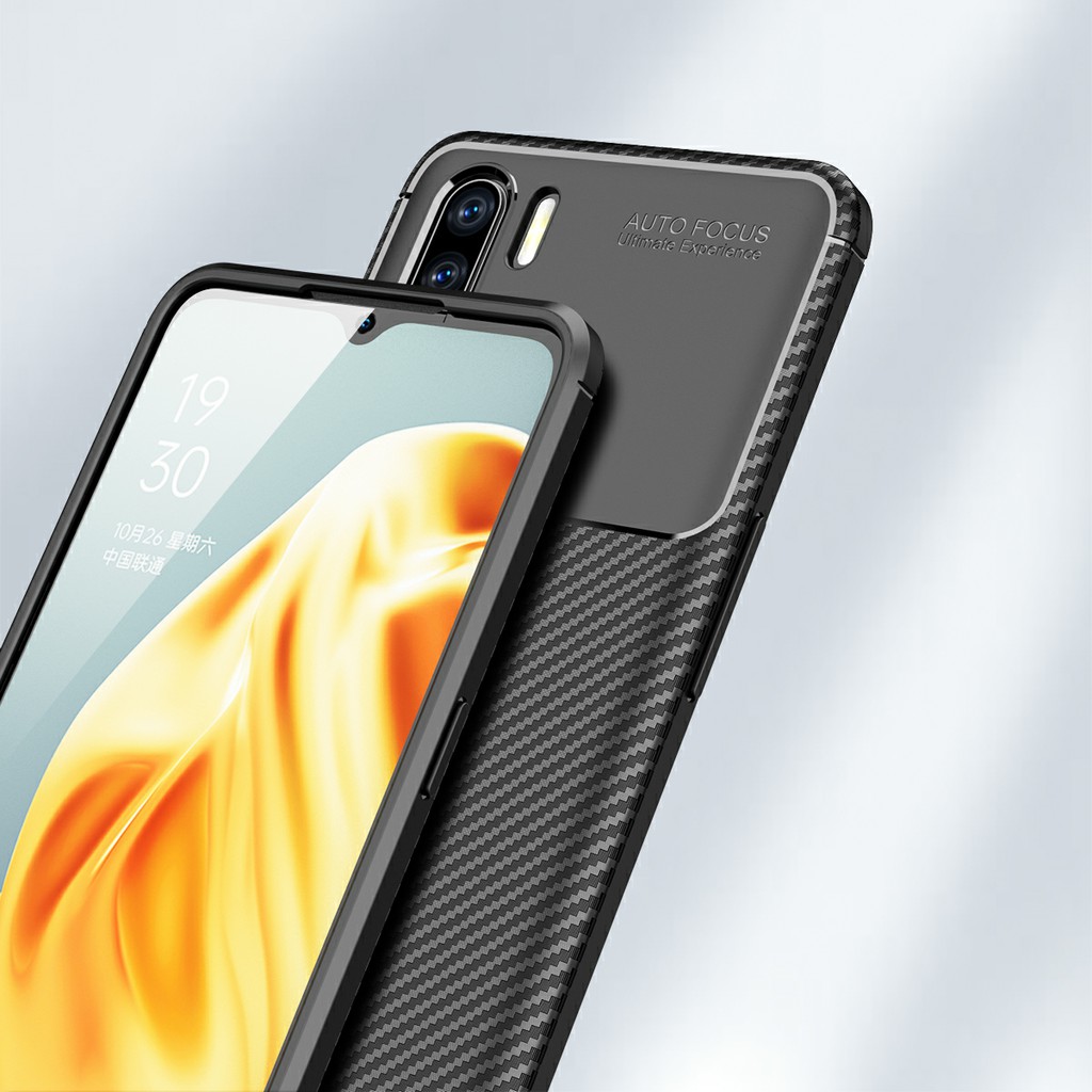 Ốp lưng OPPO A91 / F15 / Oppo Reno 3 dùng chung Auto Focus vân Rằn Ri chống mồ hôi vân tay chống