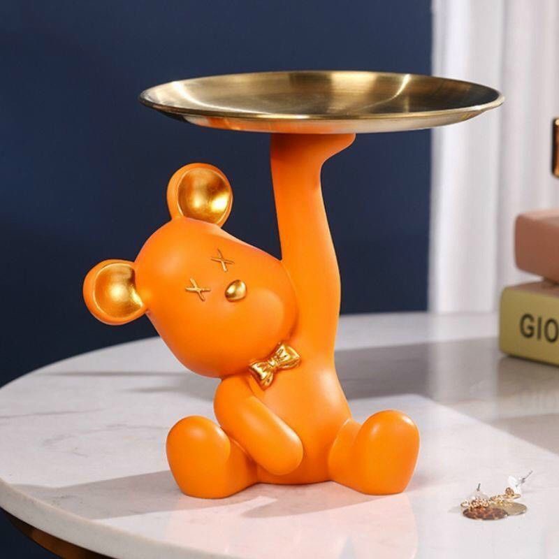KỆ HÌNH GẤU BÊ KHAY ĐỰNG HOA QUẢ DECOR SHOPDUYENCUONG