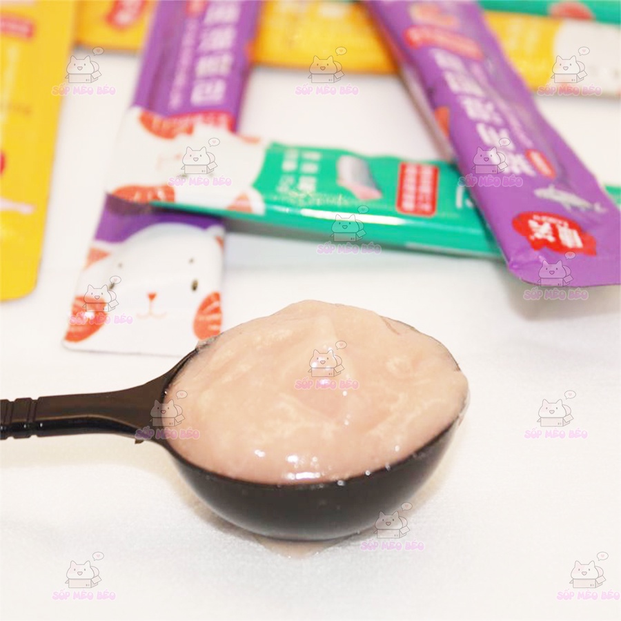 Soup tuýp nguyên vị hải sản Kang Fu 15gr cho Mèo