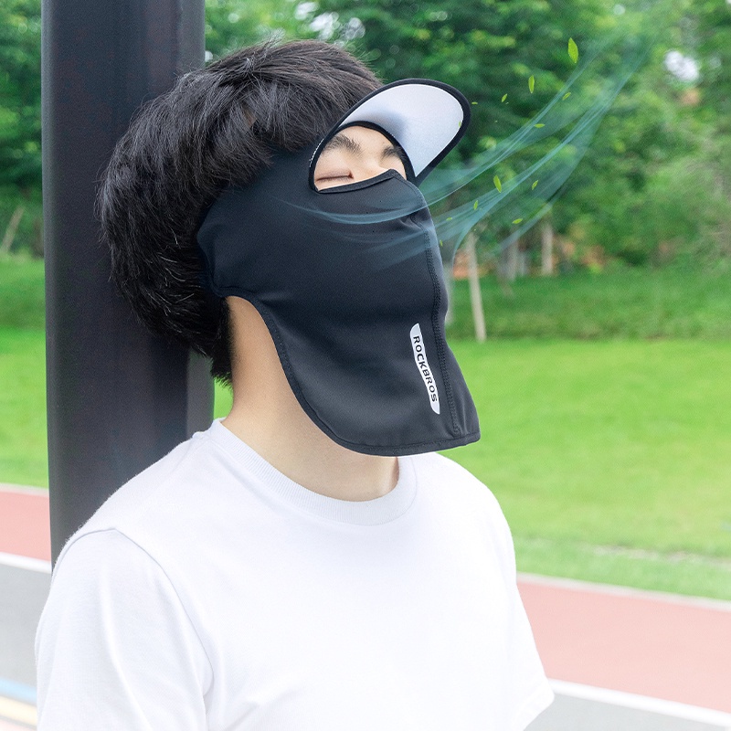 Rockbros Khẩu Trang Chống Nắng Chống Tia UV Bằng Lụa Mát Thoáng Khí Dành Cho Nam Và Nữ