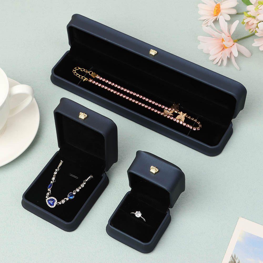 MOILYVN Hộp Đựng Nhẫn / Đồng Hồ / Trang Sức Bằng Nhựa Thiết Kế Hở Độc Đáo Sang Trọng Ốp