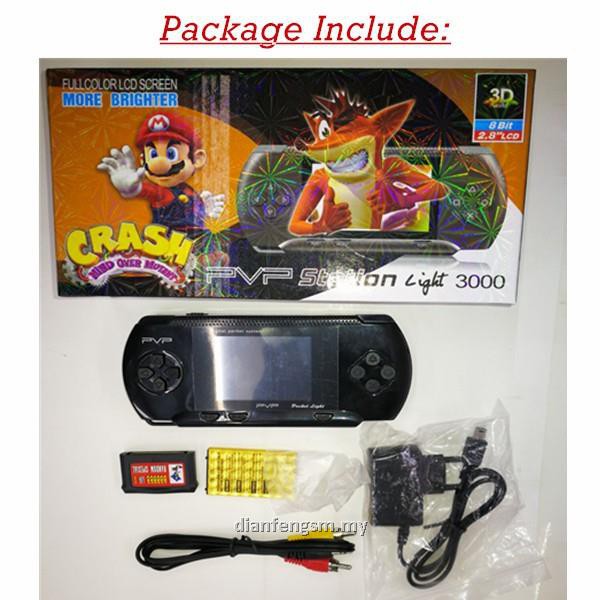 Máy Chơi Game Cầm Tay Pvp Station Light 3000 Trò Chơi Psp Phong Cách Retro