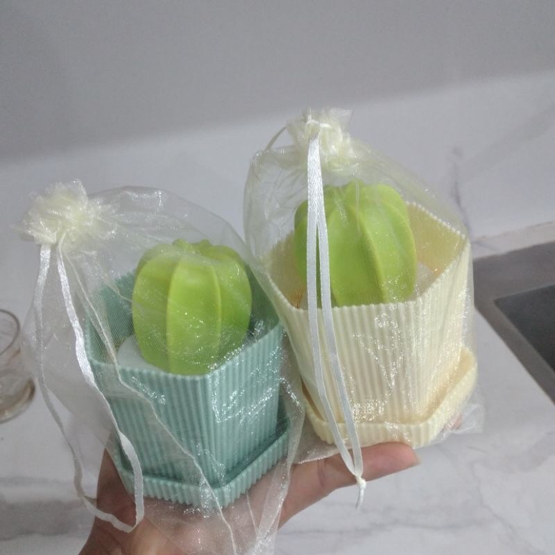 dụng cụ cọ rửa đa năng hình xương rồng xinh xắn
