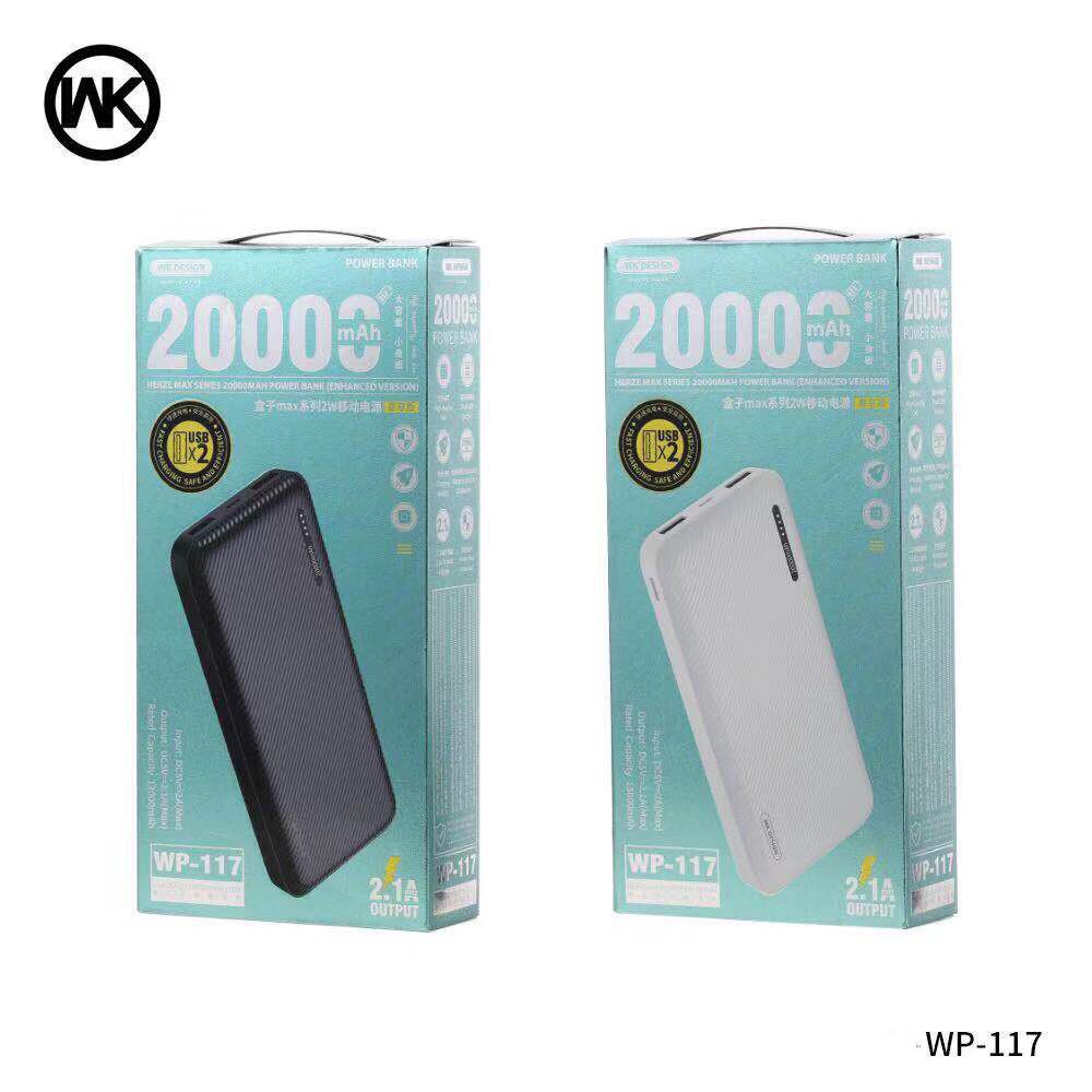 [Giá Rẻ] Pin sạc dự phòng 20000mAh WP-117