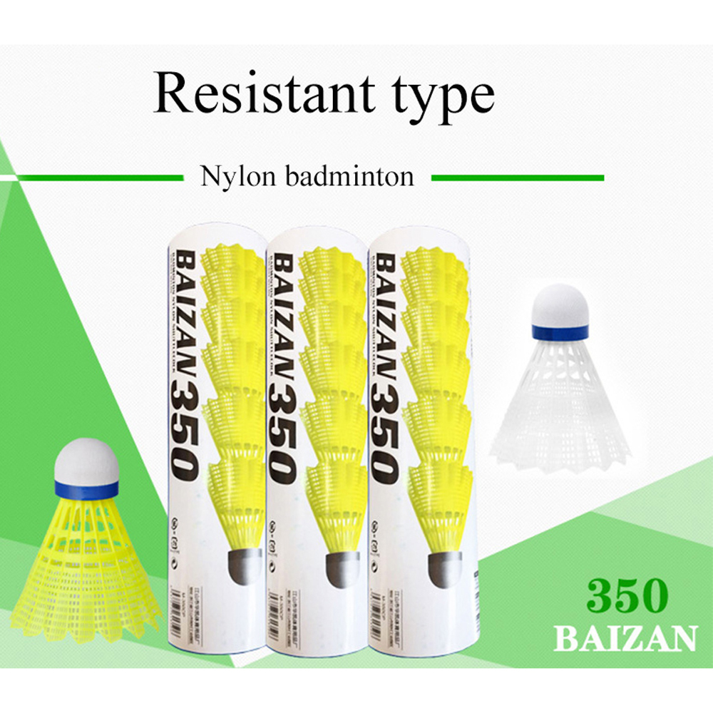 Set 6/12 quả cầu lông nylon bền cân bằng chất lượng cao