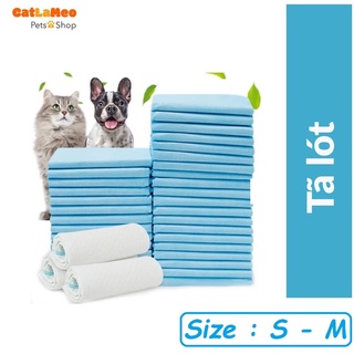 Tã lót vệ sinh cho chó mèo miếng lẻ lót chuồng vệ sinh Size S M