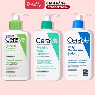 SỮA RỬA MẶT DỊU NHẸ CERAVE HYDRATING/ FOAMING CHO DA KHÔ / DA DẦU 236ml
