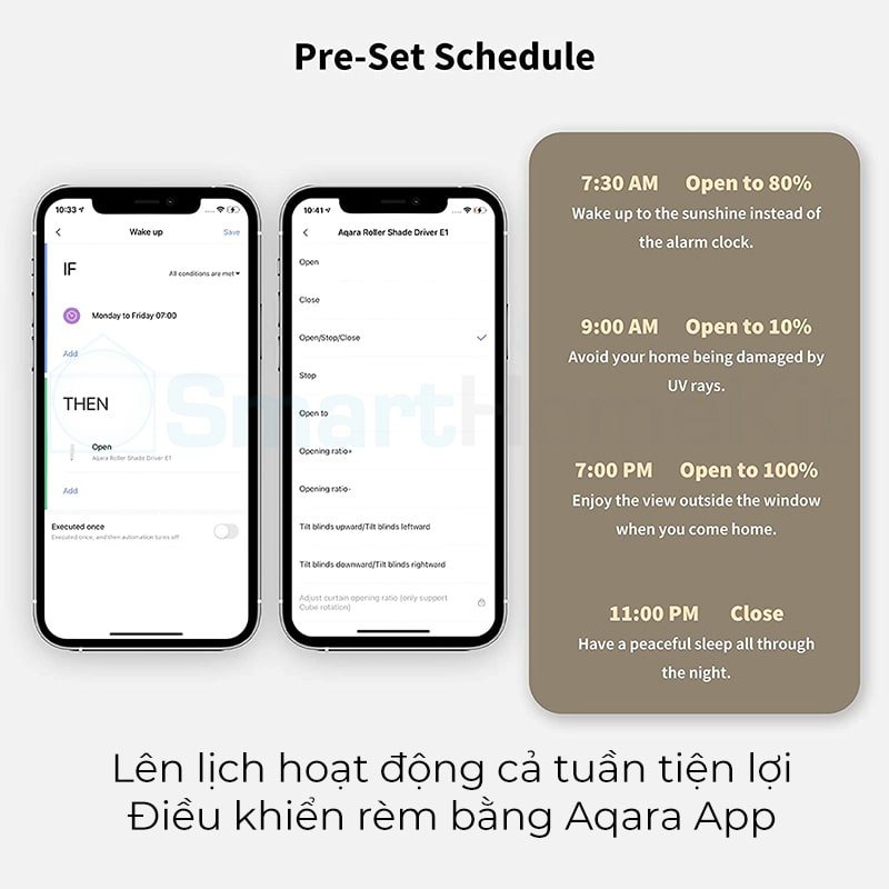 Bộ điều khiển rèm cuốn Aqara Roller Shade Driver E1 - Điều khiển rèm hạt cườm thông minh