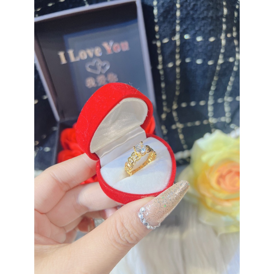 Nhẫn tròn cổ đá kiểu dáng đồng xu thời trang , hình ảnh video tự quay chụp