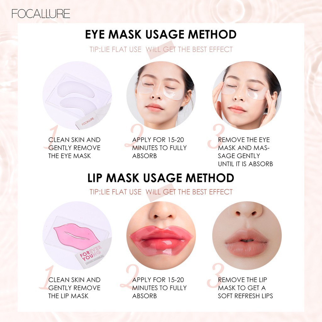 Nạ Mắt / Mặt Nạ Môi FOCALLURE Chứa Vitamin E hỗ trợ cải thiện Quầng Thâm Tàn Nhang Làm Trẻ Hóa Da 8g | BigBuy360 - bigbuy360.vn