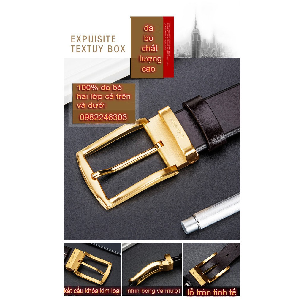 [HÀNG CHẤT] dây nịt nam thắt lưng da doanh nhân thời trang nhập khẩu ciartuar italy | BigBuy360 - bigbuy360.vn