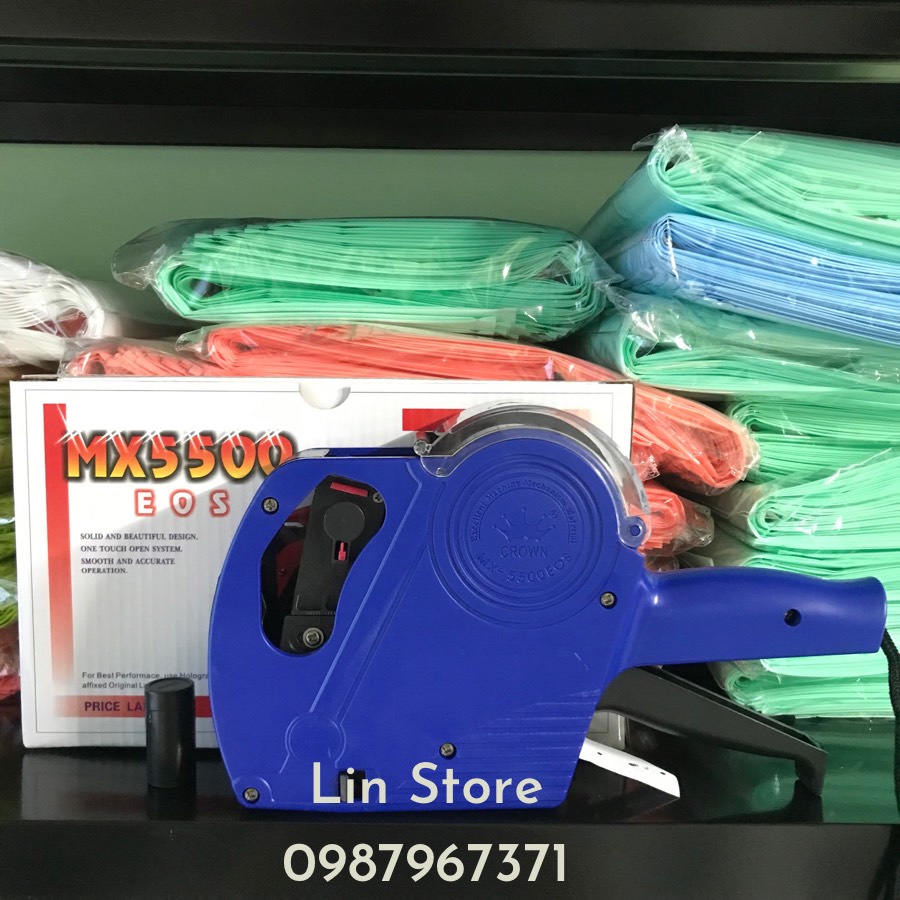 Máy Bấm Giá Tiền MX5500-EOS (Kèm Mực Dự Phòng + 1 Cuộn Tem Giá)