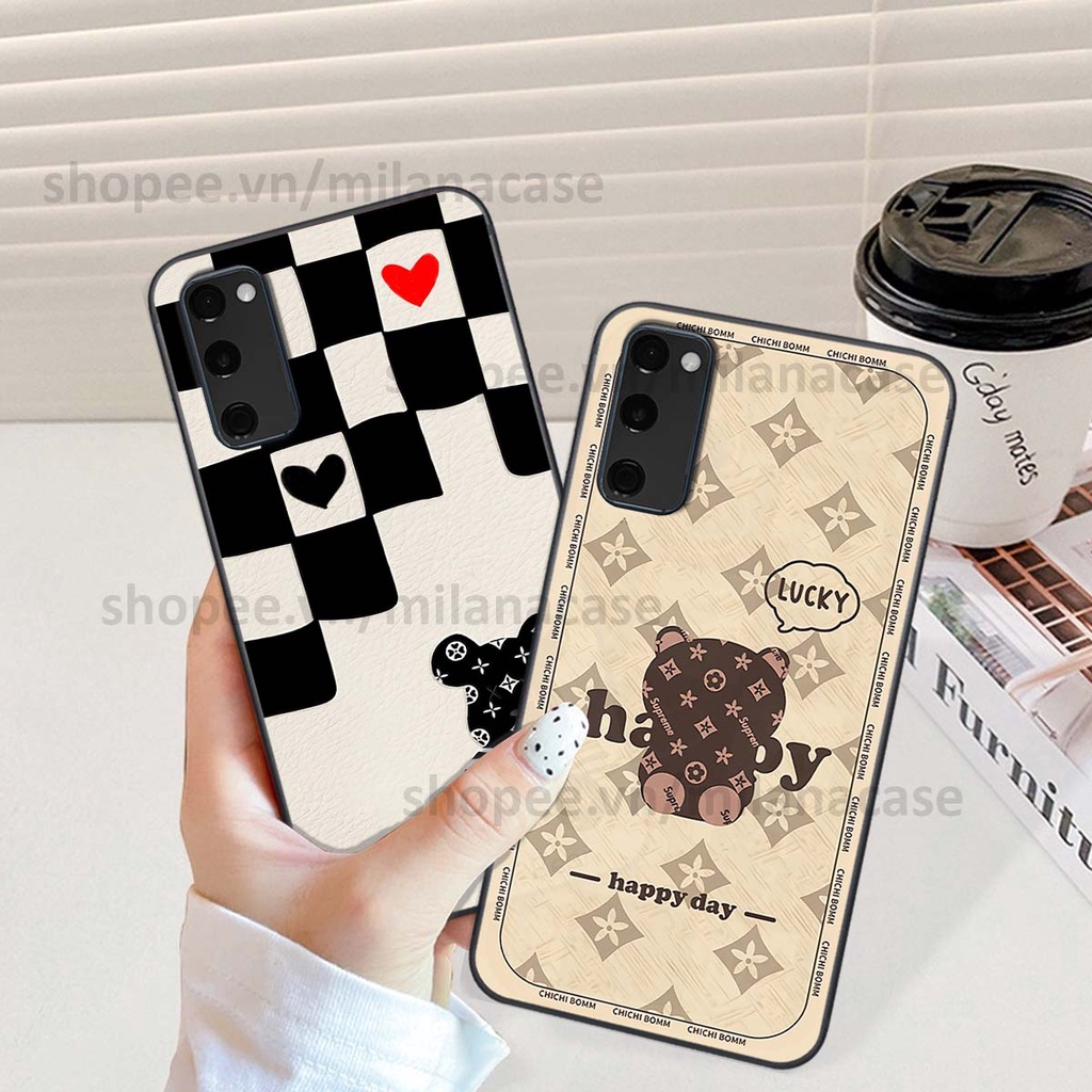 Ốp Samsung S20 Fe gấu be@rBrick gấu Teddy Kaws siêu đẹp, phong cách, cá tính