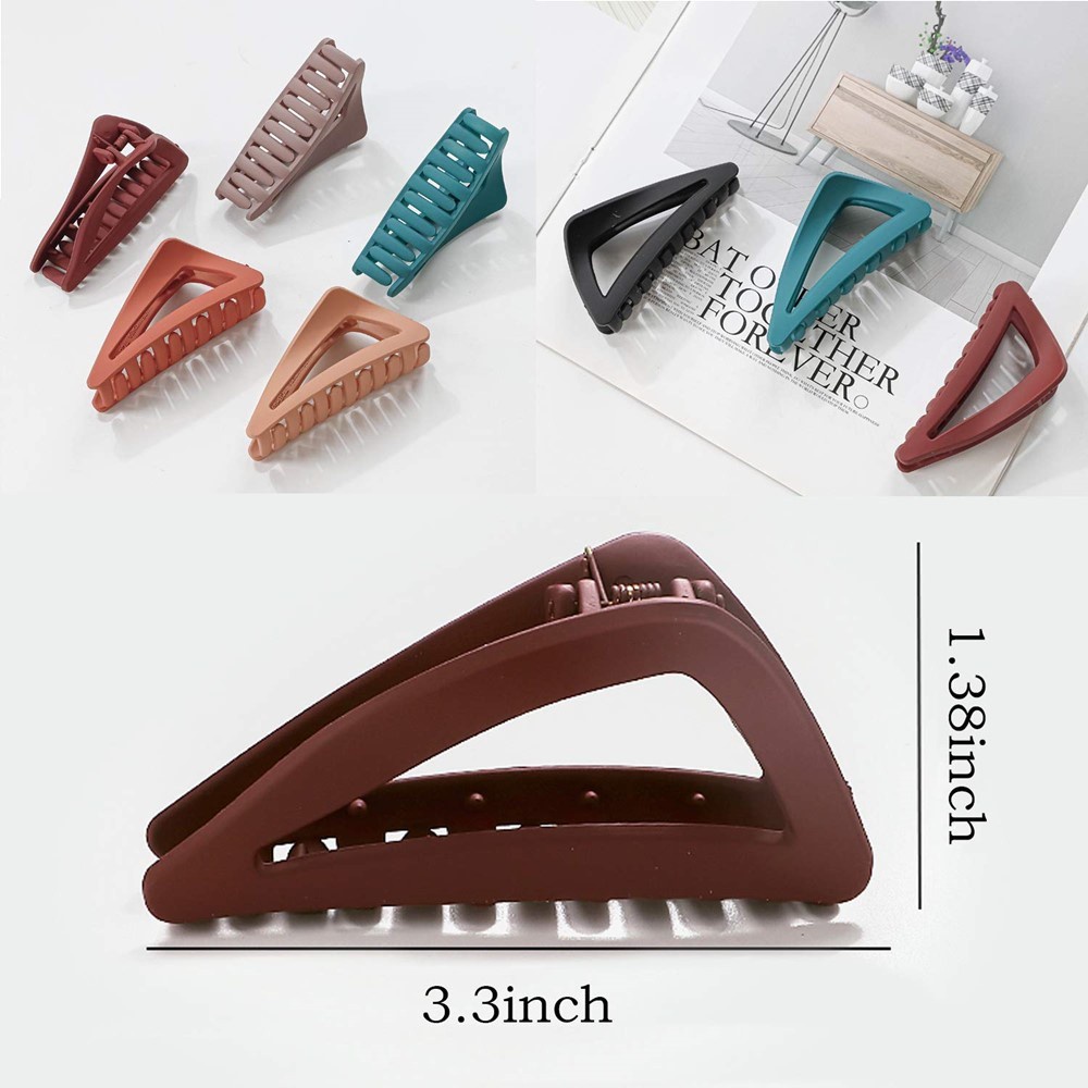 Kẹp Tóc Càng Cua Cỡ Lớn 6 Màu Thiết Kế Thời Trang Cho Nữ