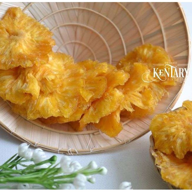 Dứa Kiên Giang sấy lạnh Kentary túi 200g/400g/800g 🍍KHÔNG ĐƯỜNG🍍 ăn vặt healthy - Kentary