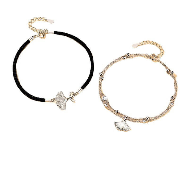 Vòng Tay Cặp Hình Chiếc Lá Thời Trang Mùa Hè Sang Trọng