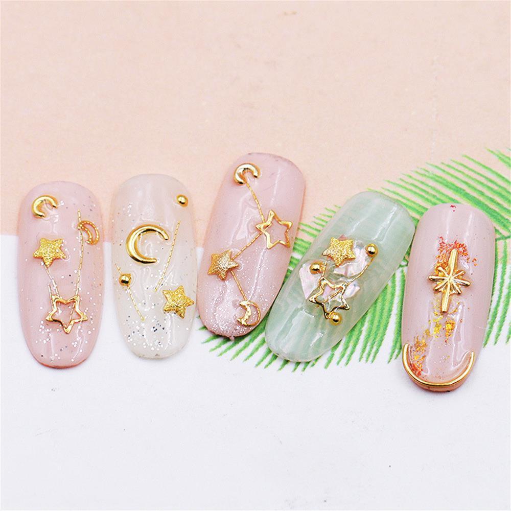 Kim Sa Hình Ngôi Sao 3D Đính Móng Nghệ Thuật