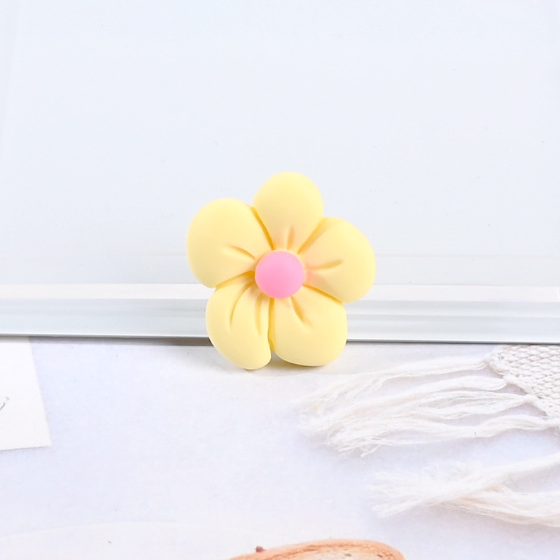 10 phụ kiện hình bông hoa bằng nhựa resin dùng trang trí điện thoại