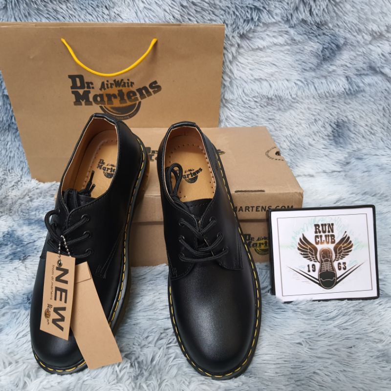 [Ảnh thật] giầy Dr.Martens đen cổ thấp cao cấp thời trang nam nữ