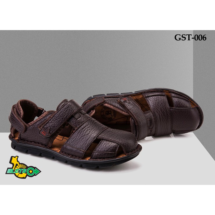 Giày sandal bít mũi da bò Wise Sheep 38-46