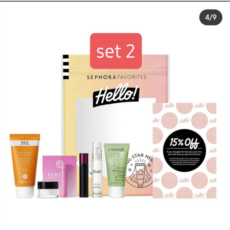 [Đủ bill] Set Sephora Favorites Hello!