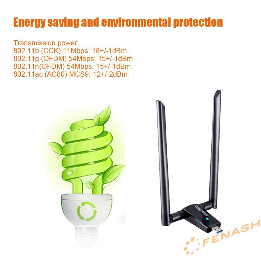 Usb Wifi Dongle 1200m Rtl8812Au 2.4 + 5.8g | BigBuy360 - bigbuy360.vn