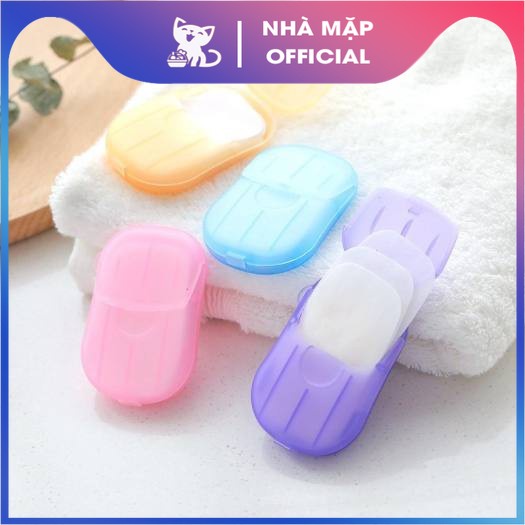 Xà Phòng Giấy Du Lịch 1 Lần - Tiện Lợi - Xà Bông Rửa Tay, Xà Phòng Giấy Khô Bỏ Túi
