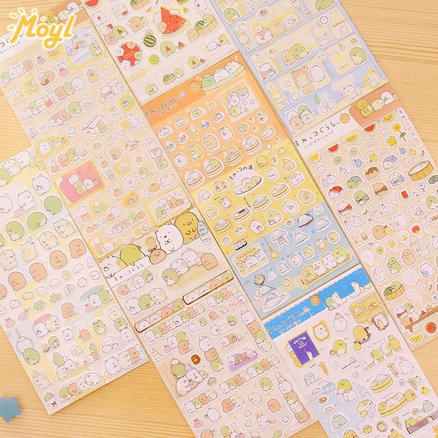 Miếng dán trang trí DIY họa tiết động vật hoạt hình đáng yêu tiện lợi