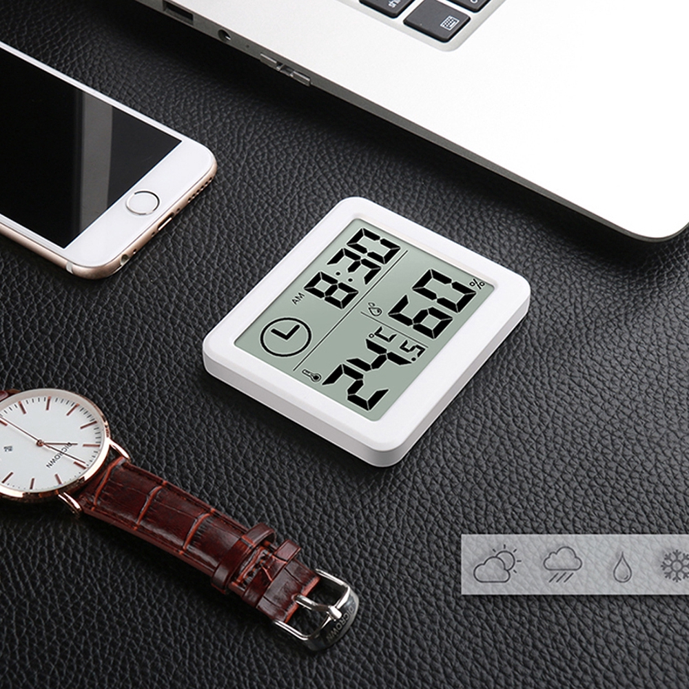 ship fast Ultra-thin minimalist smart home electronic digital thermometer and hygrometer dry hygrometer 『Zeer 』