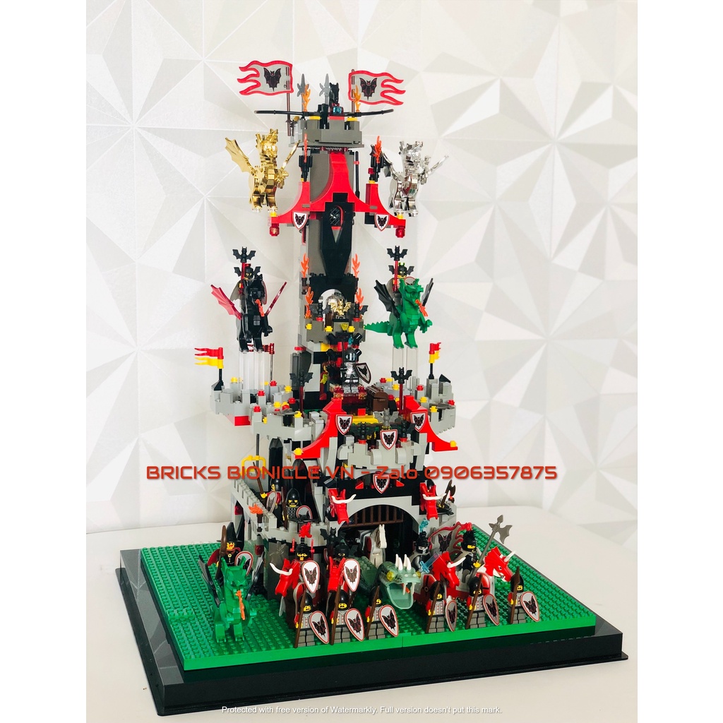 LEGO CASTLE SYSTEM - ĐỒ CHƠI XẾP HÌNH LEGO LÂU ĐÀI TRUNG CỔ - 6097 MOD THE NIGHT LORD CASTLE - LÂU ĐÀI CHÚA TỂ BÓNG TỐI