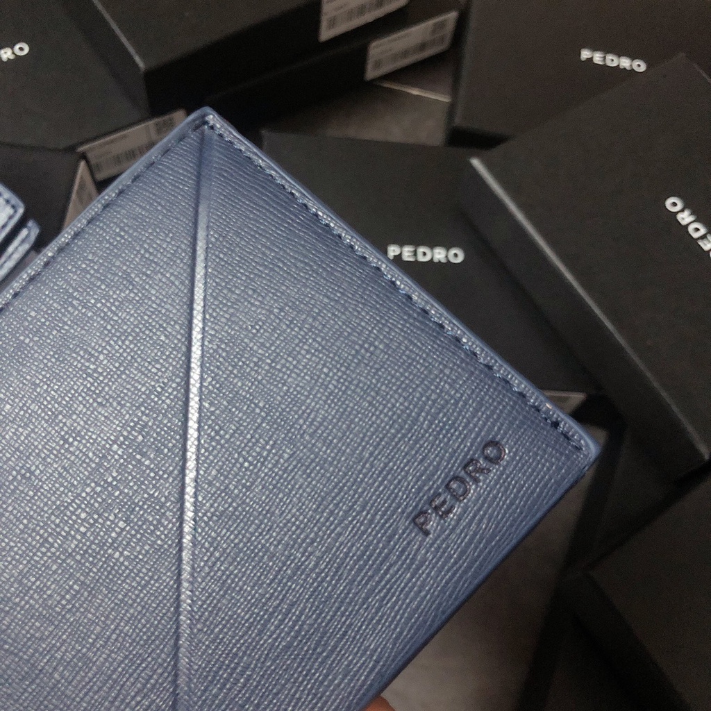 Ví ngắn Pe trơn sọc chéo v343