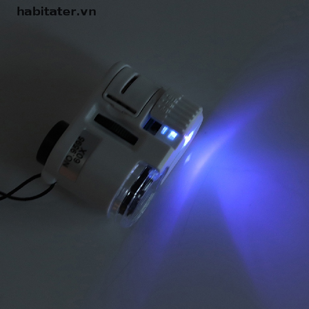 Kính HiểN Vi Mini 60X VớI ĐèN LED Cho Thợ Trang SứC