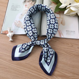 Khăn lụa vuông - khăn choàng cổ vuông size 70x70 cm mẫu mới nhất cho nàng