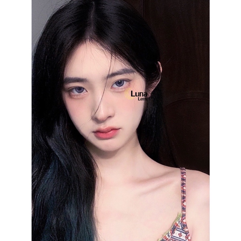 MỘT ĐÔI KÍNH ÁP TRÒNG MÀU XÁM TÍM PIZZA GRAY SIÊU ÊM SIÊU MỀM NỘI ĐỊA TRUNG QUỐC - LENS CÓ ĐỘ CẬN